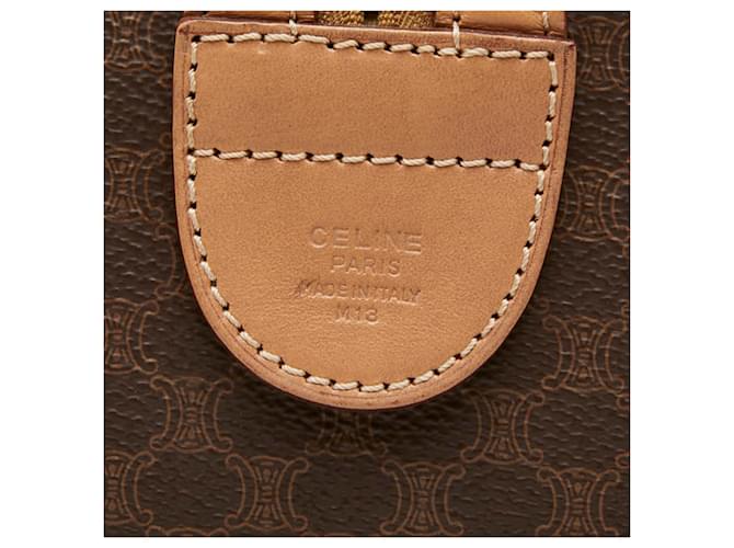Céline Borsa Celine Macadam Boston Bag Marrone - vista 9