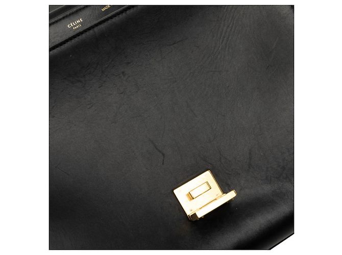 Céline Borsa a mano/Borsa a tracolla Celine Trapeze Marrone Nero Beige - vista 4