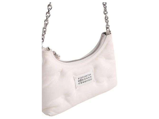Maison Martin Margiela Borsa a tracolla Glam Slam Hobo Small bianca Bianco - vista 2