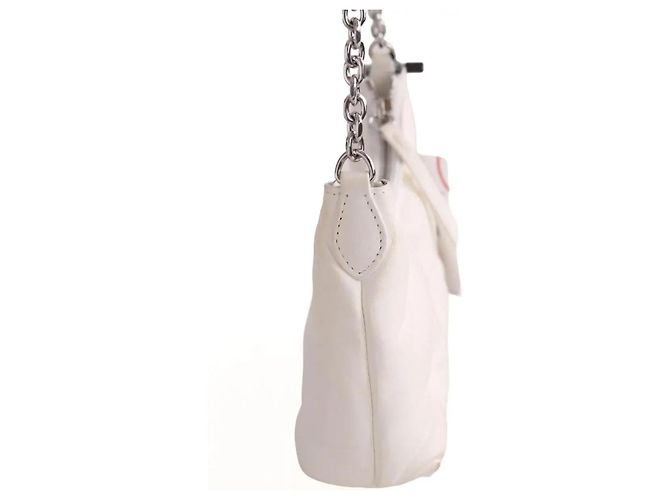 Maison Martin Margiela Borsa a tracolla Glam Slam Hobo Small bianca Bianco - vista 3