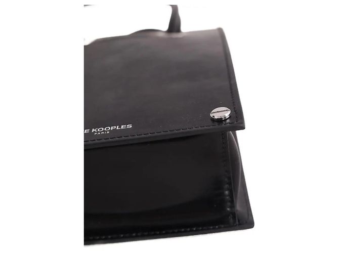 Mini borsa in pelle nera The Kooples Nero - vista 4
