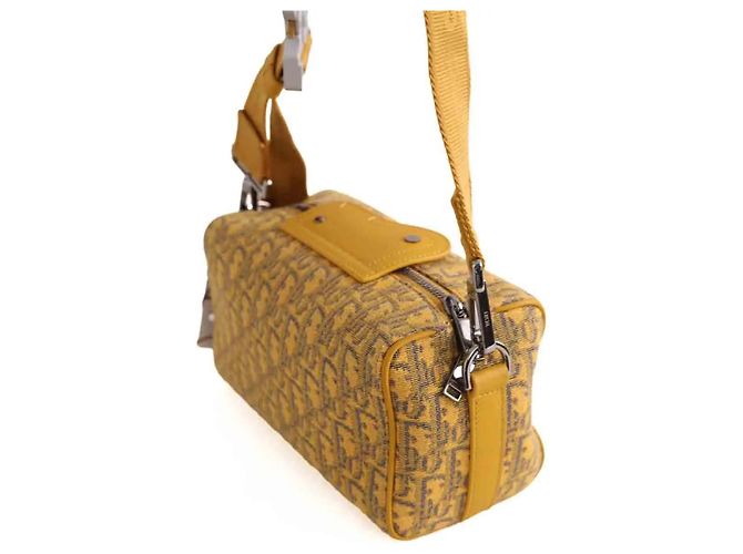 Marsupio Dior Lingot 22 giallo in tessuto - vista 3