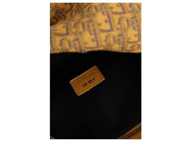 Marsupio Dior Lingot 22 giallo in tessuto - vista 6