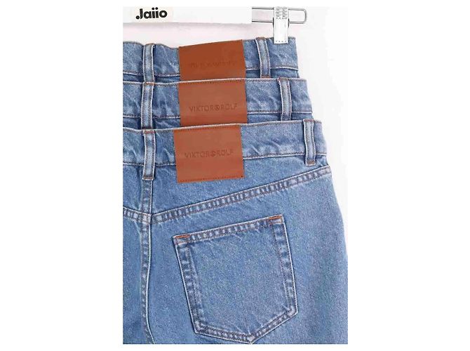 Autre Marque Jeans dritti blu - vista 4