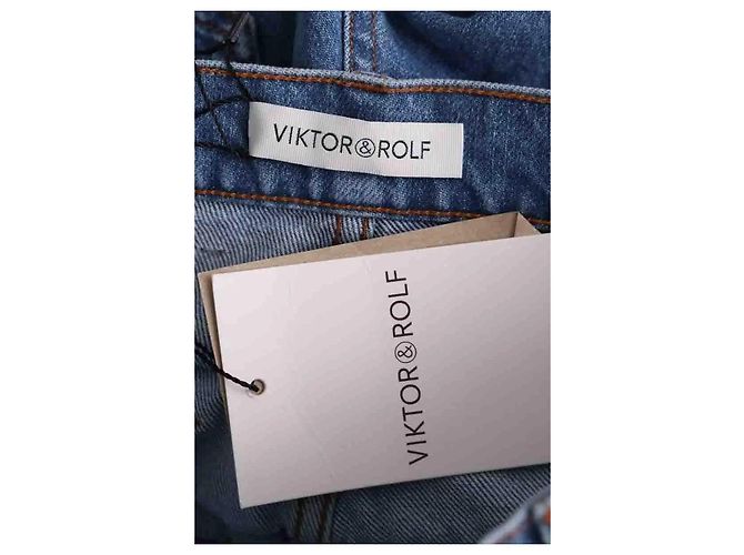 Autre Marque Jeans dritti blu - vista 5