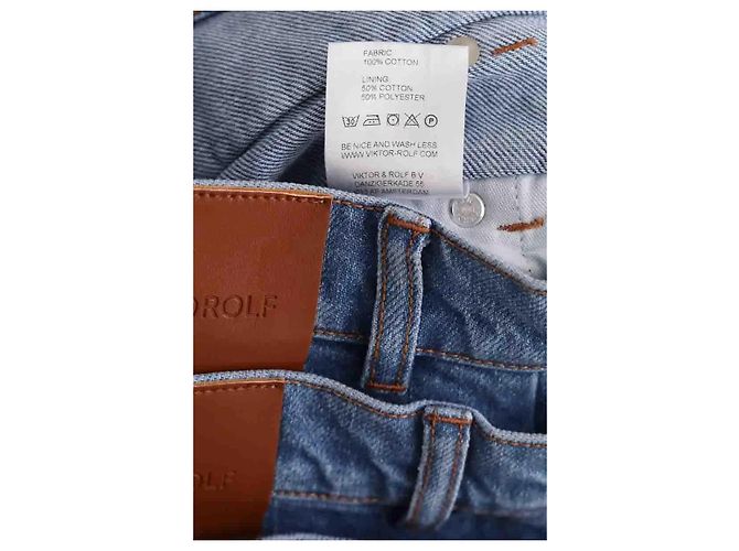 Autre Marque Jeans dritti blu - vista 6