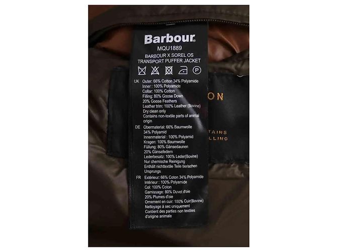 Barbour Down Jacket Khaki Fur - view 6