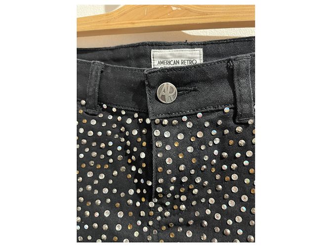Short American Retro noir T.27 Nero - vista 3