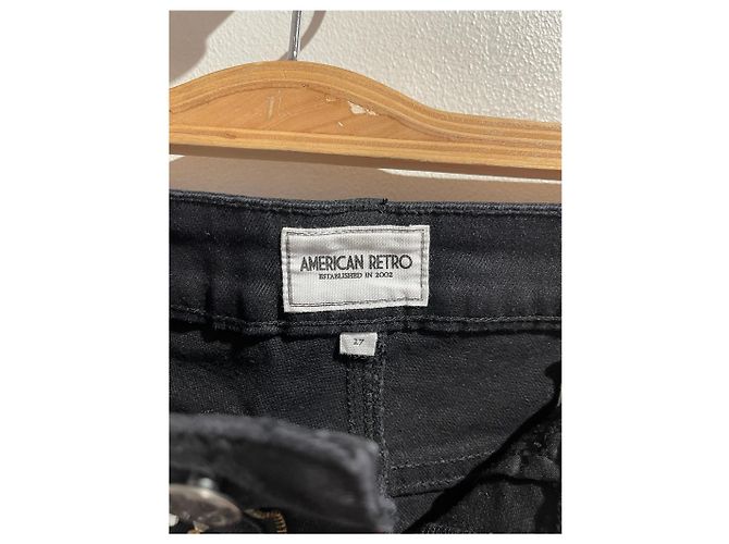 Short American Retro noir T.27 Nero - vista 5