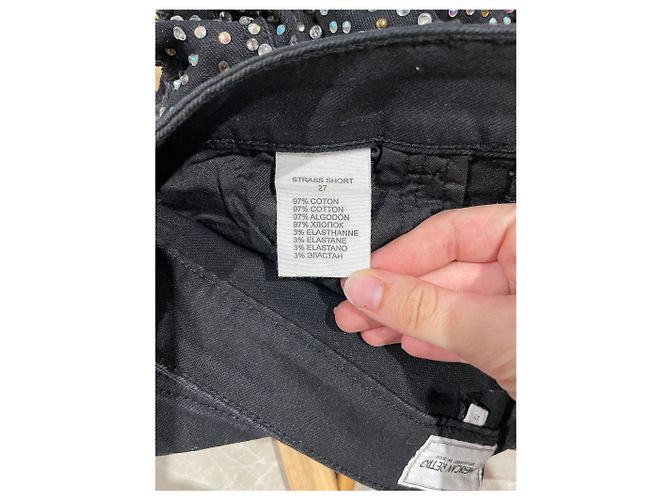 Short American Retro noir T.27 Nero - vista 6