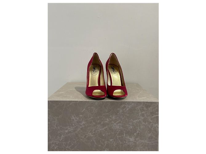 Décolleté Yves Saint Laurent rossi T 38.5 Rosso - vista 3