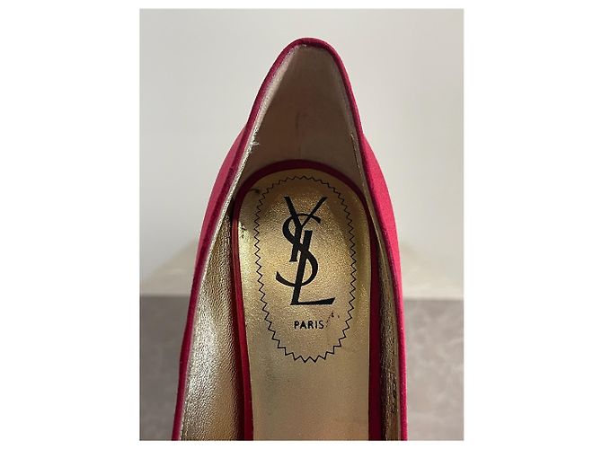 Décolleté Yves Saint Laurent rossi T 38.5 Rosso - vista 7