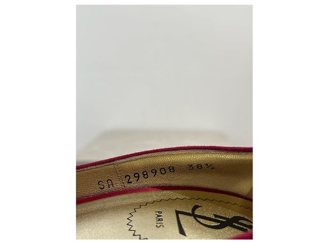 Décolleté Yves Saint Laurent rossi T 38.5 Rosso - vista 9