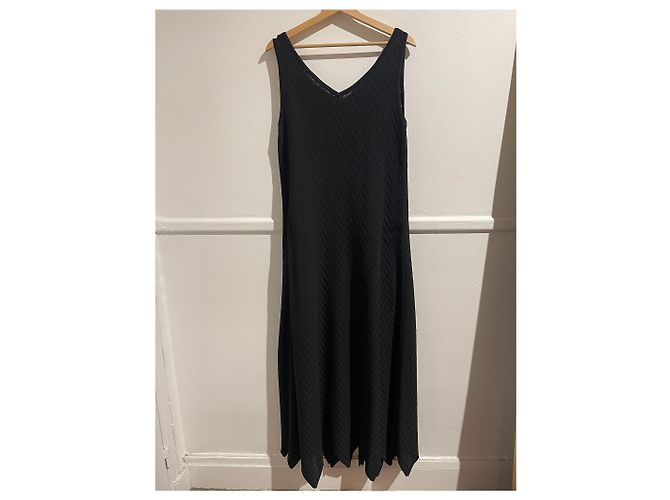 Alaïa Langes Kleid Alaia T.40 Schwarz - Ansicht 3