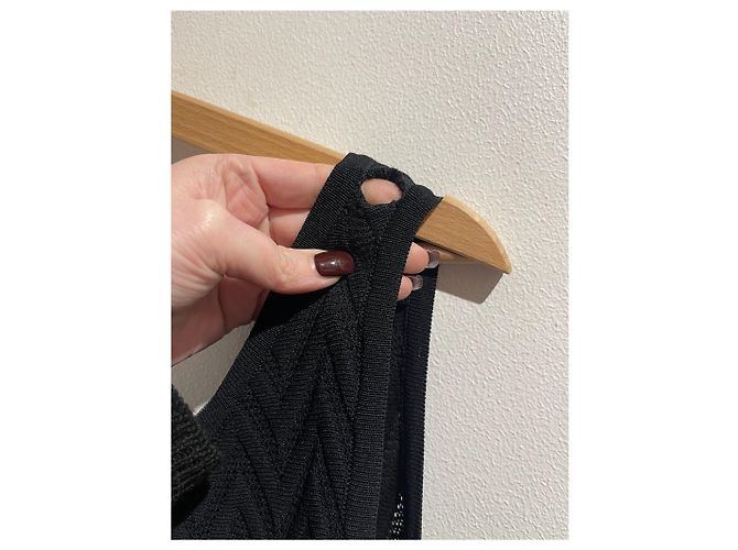 Alaïa Langes Kleid Alaia T.40 Schwarz - Ansicht 4