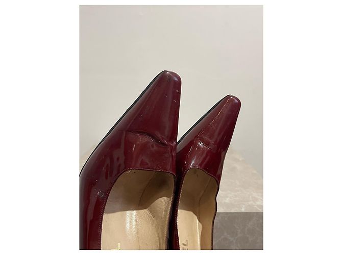 Escarpines Chanel bordeaux T.37 Burdeos - vista 10