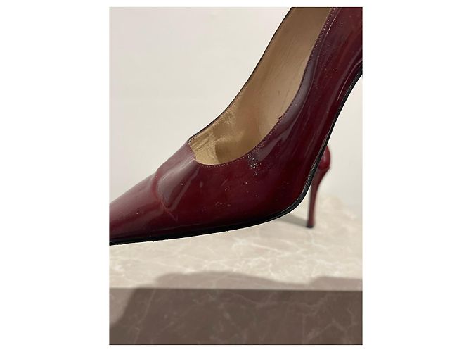 Escarpines Chanel bordeaux T.37 Burdeos - vista 5