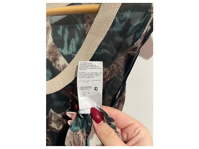 Canotta Dolce & Gabbana verde T.34 - vista 4