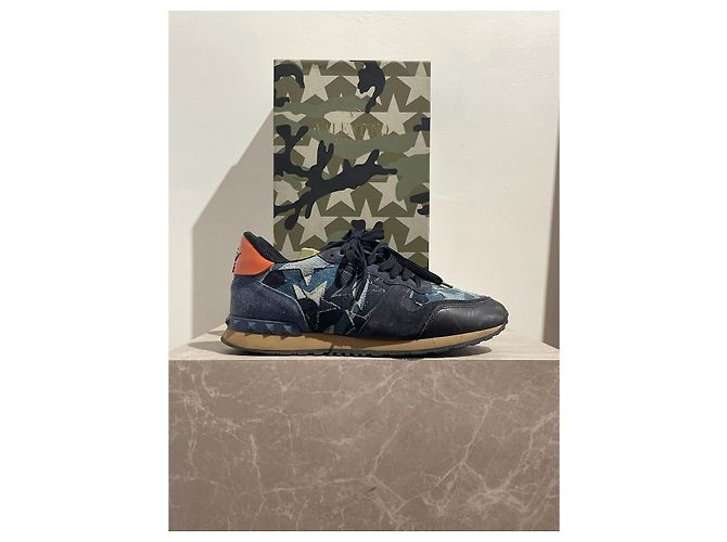 Valentino Garavani Sneakers Valentino blu T.41 IT - vista 11