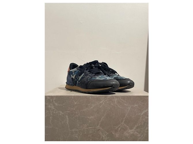 Valentino Garavani Sneakers Valentino blu T.41 IT - vista 2