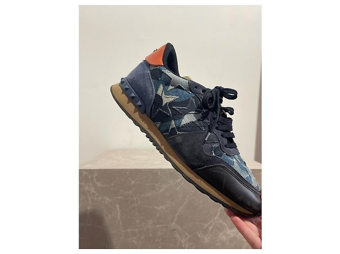 Valentino Garavani Sneakers Valentino blu T.41 IT - vista 3