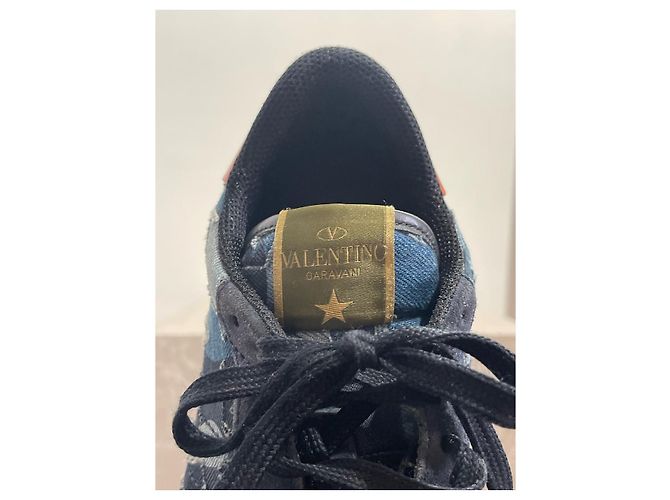Valentino Garavani Sneakers Valentino blu T.41 IT - vista 7