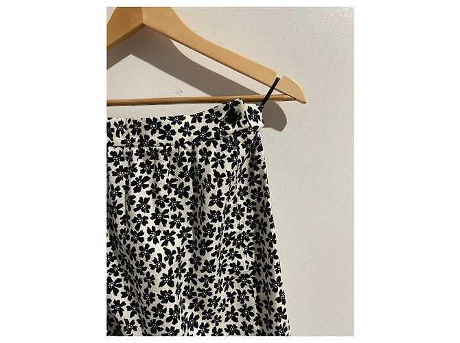 Gonna Lanvin nera e bianca T.34 Nero - vista 2