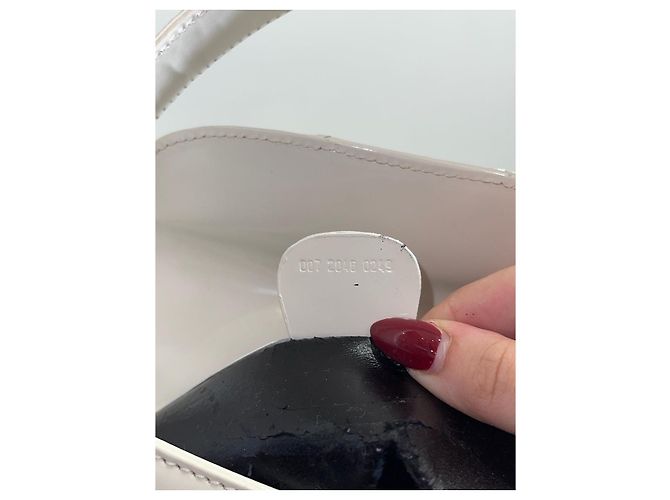 Borsa a mano Gucci in pelle vernice bianca con logo GG Bianco - vista 10