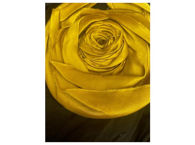 Camiseta Lanvin de algodón negro con flor de seda XS - vista 8