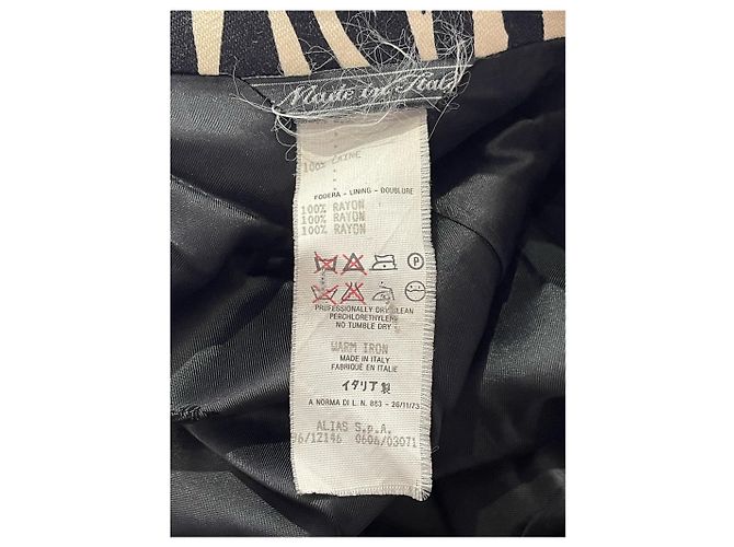 Jacke Gianni Versace zèbre T.34 Schwarz - Ansicht 6