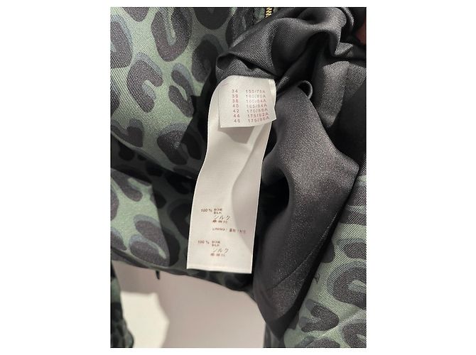Abito Louis Vuitton léopard T.36 Verde - vista 8