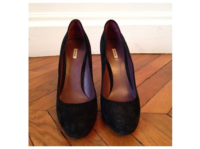 Décolleté Miu Miu Noirs T.39,5 Nero - vista 3