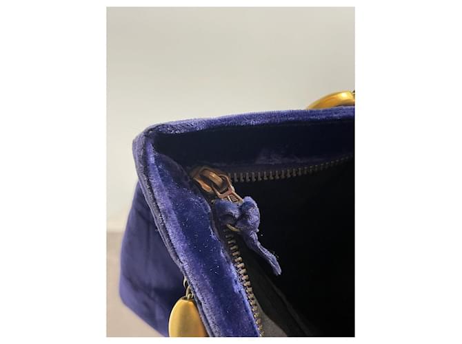 Gianni Versace Borsa Versace velluto viola Porpora - vista 9