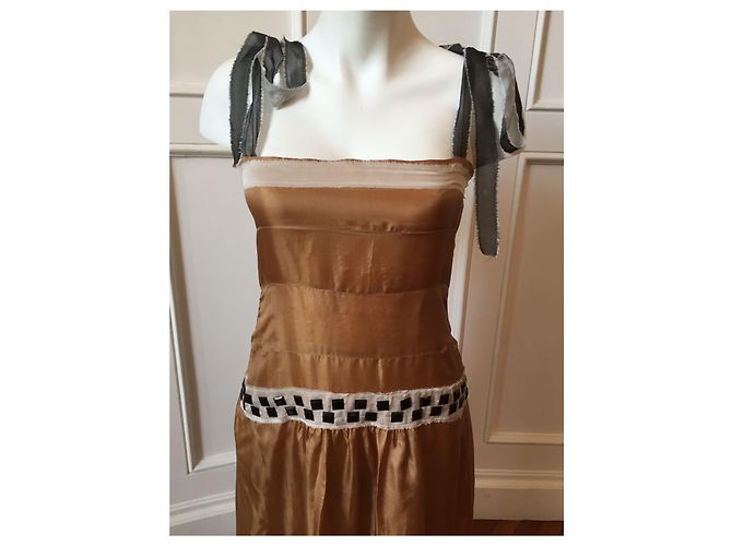 Kleid Alberta Ferretti T.38 Kamel - Ansicht 2