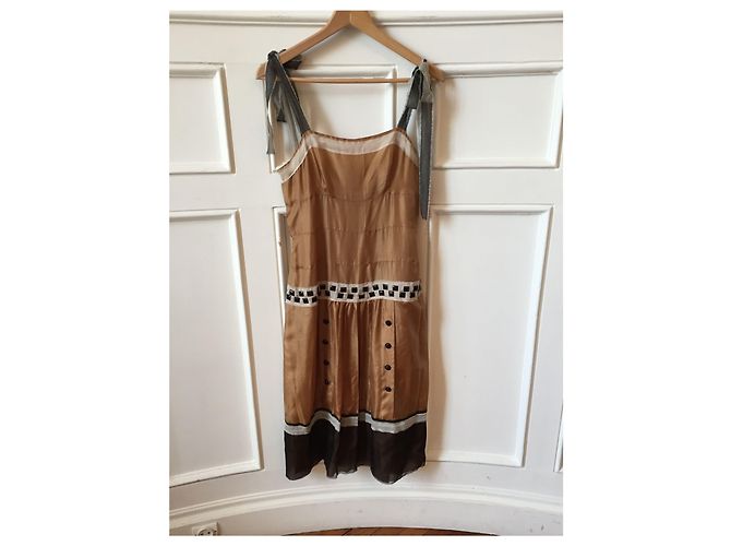 Kleid Alberta Ferretti T.38 Kamel - Ansicht 4