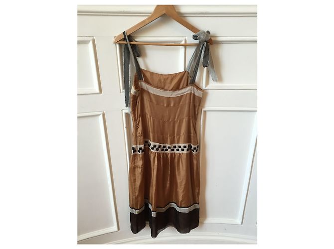 Kleid Alberta Ferretti T.38 Kamel - Ansicht 5