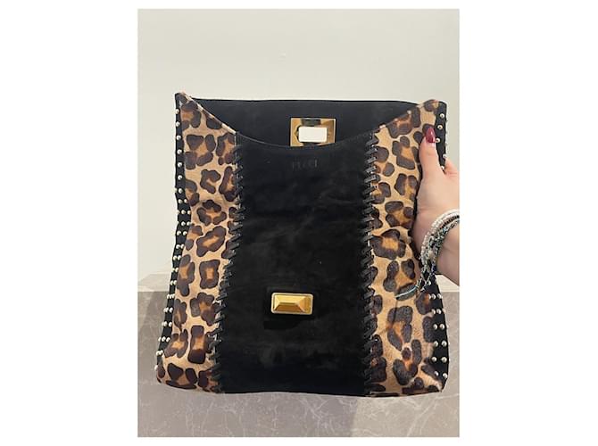 Pochette Emilio Pucci leopard Nero - vista 7