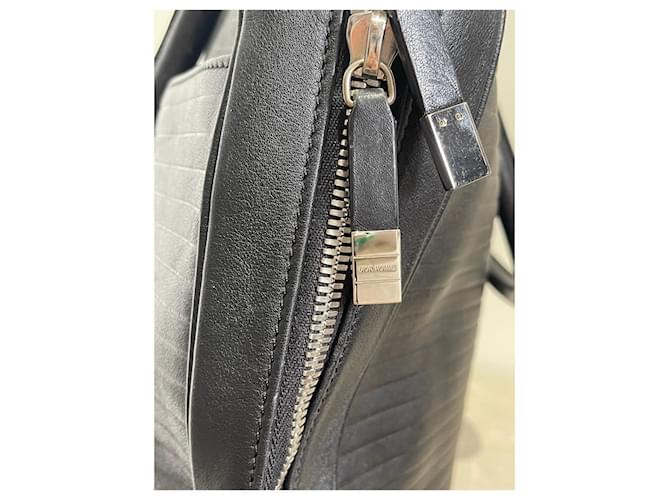 Sac porte-documents Dior noir - vue 2