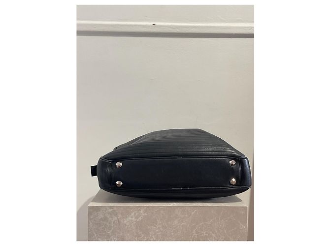 Sac porte-documents Dior noir - vue 5