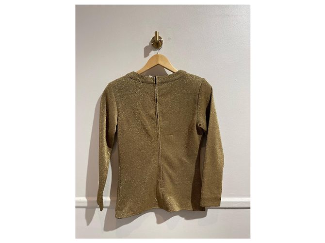 Top Dior dorado con lentejuelas de algodón - vista 3