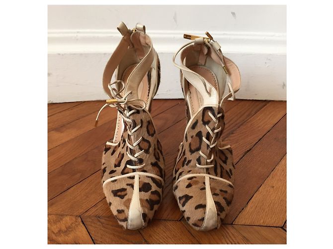 Scarpe Alessandro Dell'Acqua Leopard T.40 Beige - vista 2