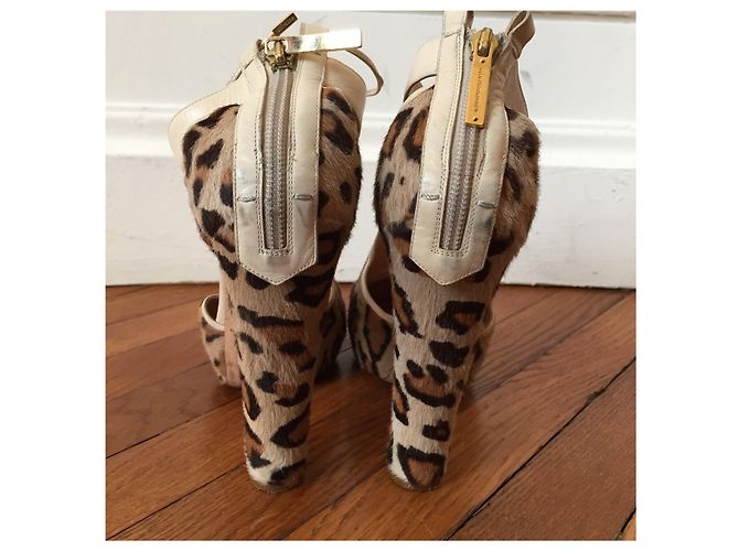 Scarpe Alessandro Dell'Acqua Leopard T.40 Beige - vista 3