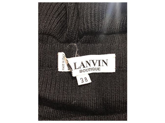Falda Lanvin negra T.38 Negro - vista 4