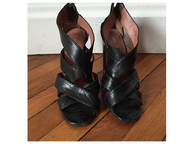 Alaïa Sandali Alaia Neri T.36,5 Nero - vista 2
