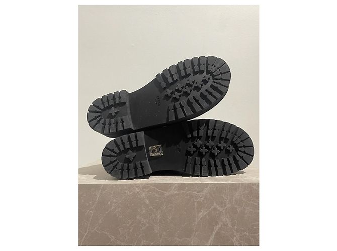 Stivaletti Rangers Fendi neri T.39 Nero - vista 8