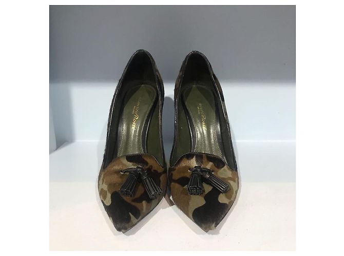 Décolleté Gianvito Rossi camouflage T.35,5 Cachi - vista 4