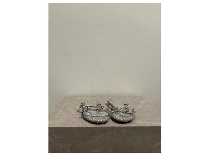 Christian Louboutin Sandali Louboutin Argento T.38 - vista 3