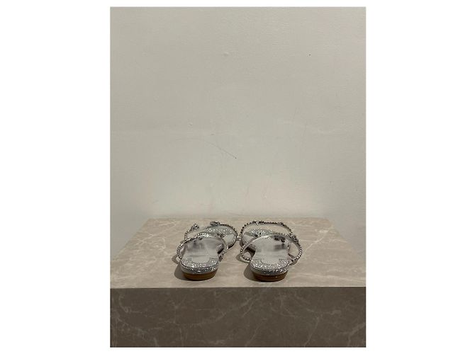 Christian Louboutin Sandali Louboutin Argento T.38 - vista 4