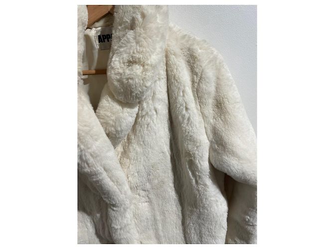 Autre Marque Abrigo de pelo sintético blanco APPARIS XS - vista 2