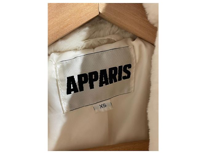 Autre Marque Abrigo de pelo sintético blanco APPARIS XS - vista 3